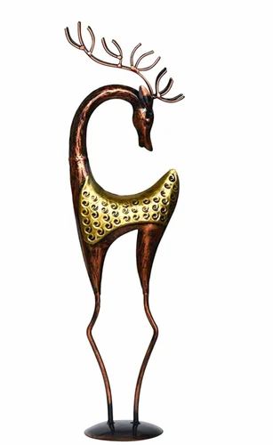 Iron Deer Table Garden Showpiece